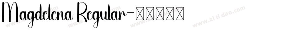 Magdelena Regular字体转换